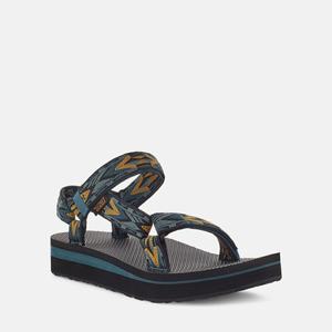 Teva Midform Universal Platåsandaler Dame Grønn / Svarte | 4712GAQNT