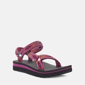 Teva Midform Universal Platåsandaler Dame Svarte / Rød | 6937NVUQO