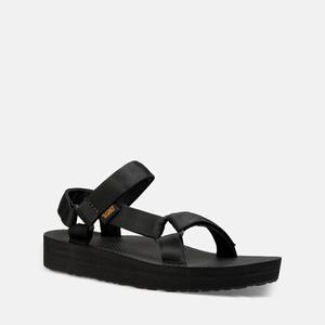 Teva Midform Universal Platåsandaler Dame Svarte | 7584DZHYE