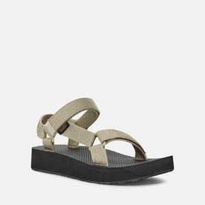 Teva Midform Universal Platåsandaler Dame Beige / Svarte | 8291GCNXU