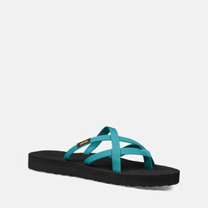 Teva Olowahu Flip Flops Dame Dyp Grønn / Svarte | 5407OYNAH