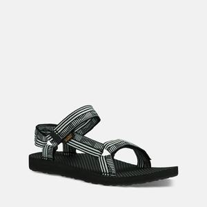 Teva Original Universal Gå Sandaler Dame Svarte / Hvite | 8609OVEWS