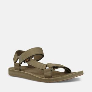 Teva Original Universal Lær Gå Sandaler Herre Grønn | 4583CONQM