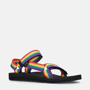 Teva Original Universal Rainbow Pride Gå Sandaler Dame Brune / Svarte | 8194CAEWP