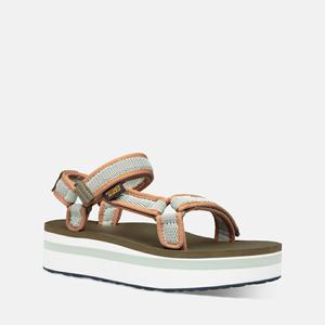 Teva Universal Mesh Print Platåsandaler Dame Brune / Oransje | 2647DPRAJ