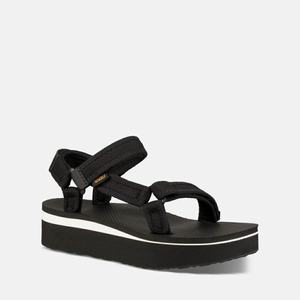 Teva Universal Mesh Print Platåsandaler Dame Svarte | 4370XTISJ
