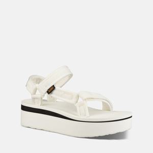 Teva Universal Mesh Print Platåsandaler Dame Hvite | 5842ZCYWF