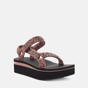 Teva Universal Platåsandaler Dame Rød / Brune | 9642HYAVK