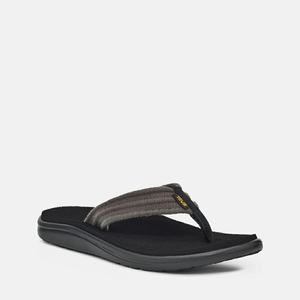 Teva Voya Canvas Flip Flops Herre Grå | 6570DUMKE