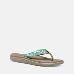 Teva Voya Flip Flops Dame Brune / Grønn | 6174SFUXC